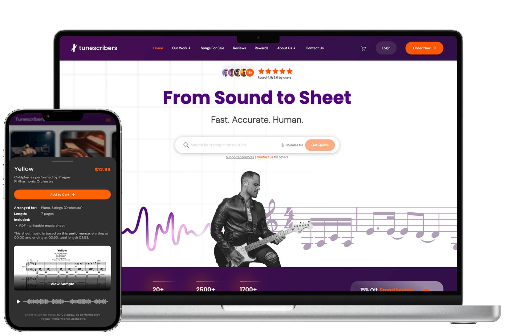Tunescribers - A legacy codebase rebuilt for scale. 18k+ users, 70% faster feature delivery, 90% fewer issues.
