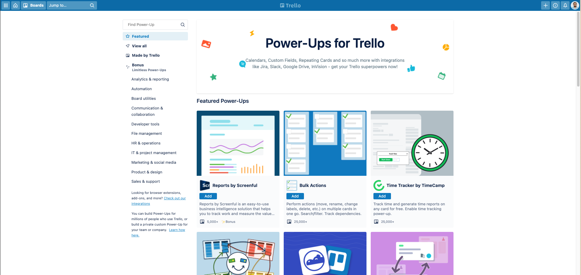 Trello Dashboard - Rubico