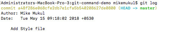 Git log