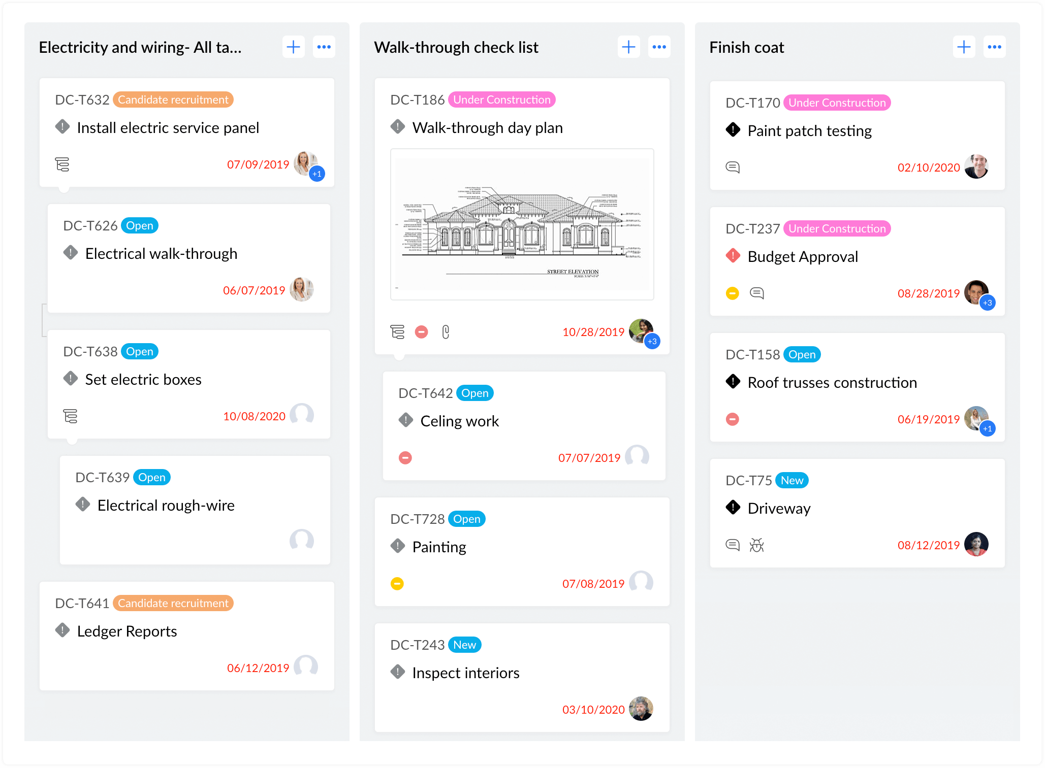 Zoho Kanban View