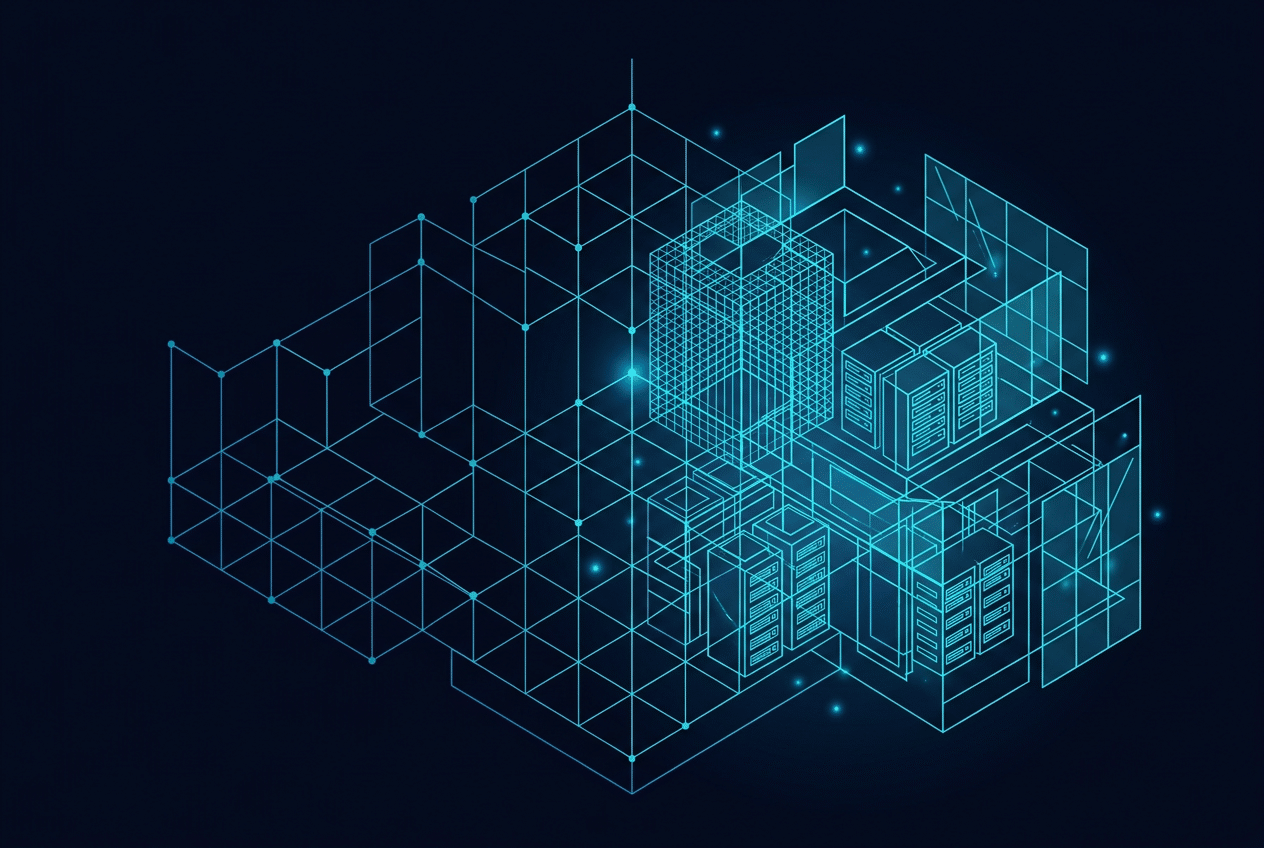 graphic visualization of a wireframe